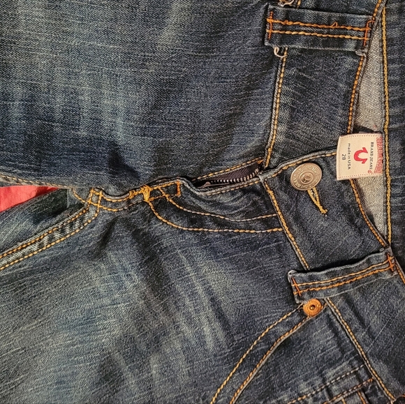 True Religion SAMMY BIG T woman jeans flare usa size 28 - Picture 2 of 4
